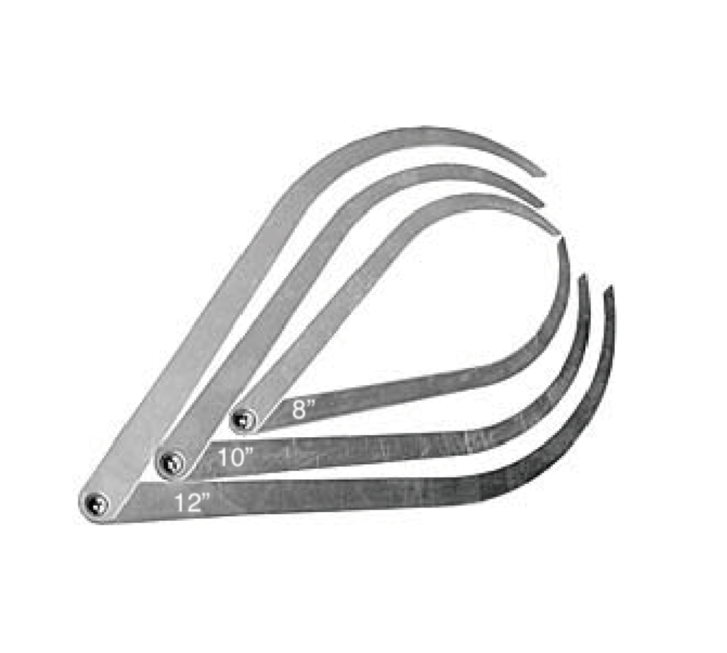 Metal Outside Calipers (4"/6"/8"/10"/12")