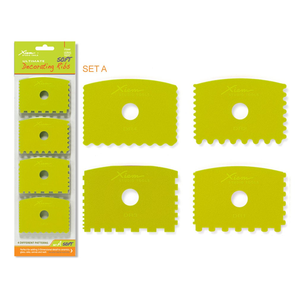 Xiem Tools - Soft Decorating Rib Set (4pc)